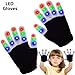 Produktbild BESTZY Leuchtende Handschuhe Kinder 1 Stück Led Handschuhe Halloween Handschuhe Led Party für Weihnachten, Party, Tanzen, Bars und Aufführungen