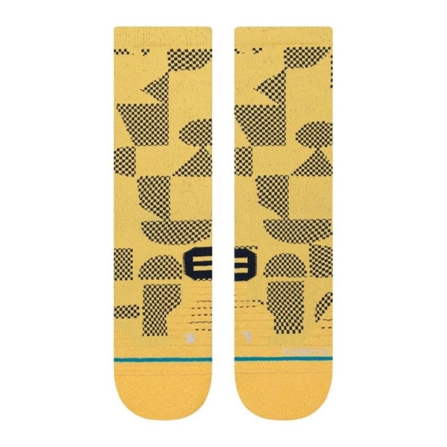 Stance Building Crew Socks (Large, Gold)2