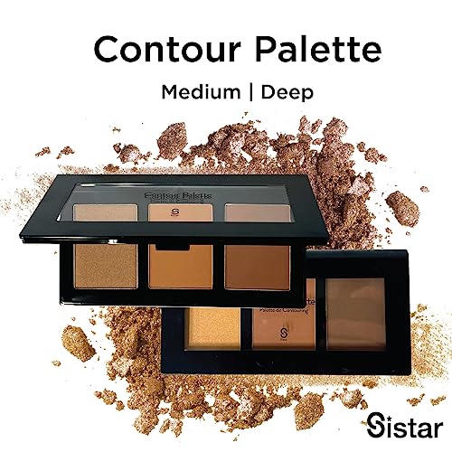 Sistar Shimmer Contour Palettes Define Natural Depth Lighten Darken Shading Bronzing And Highlighting #TOP1