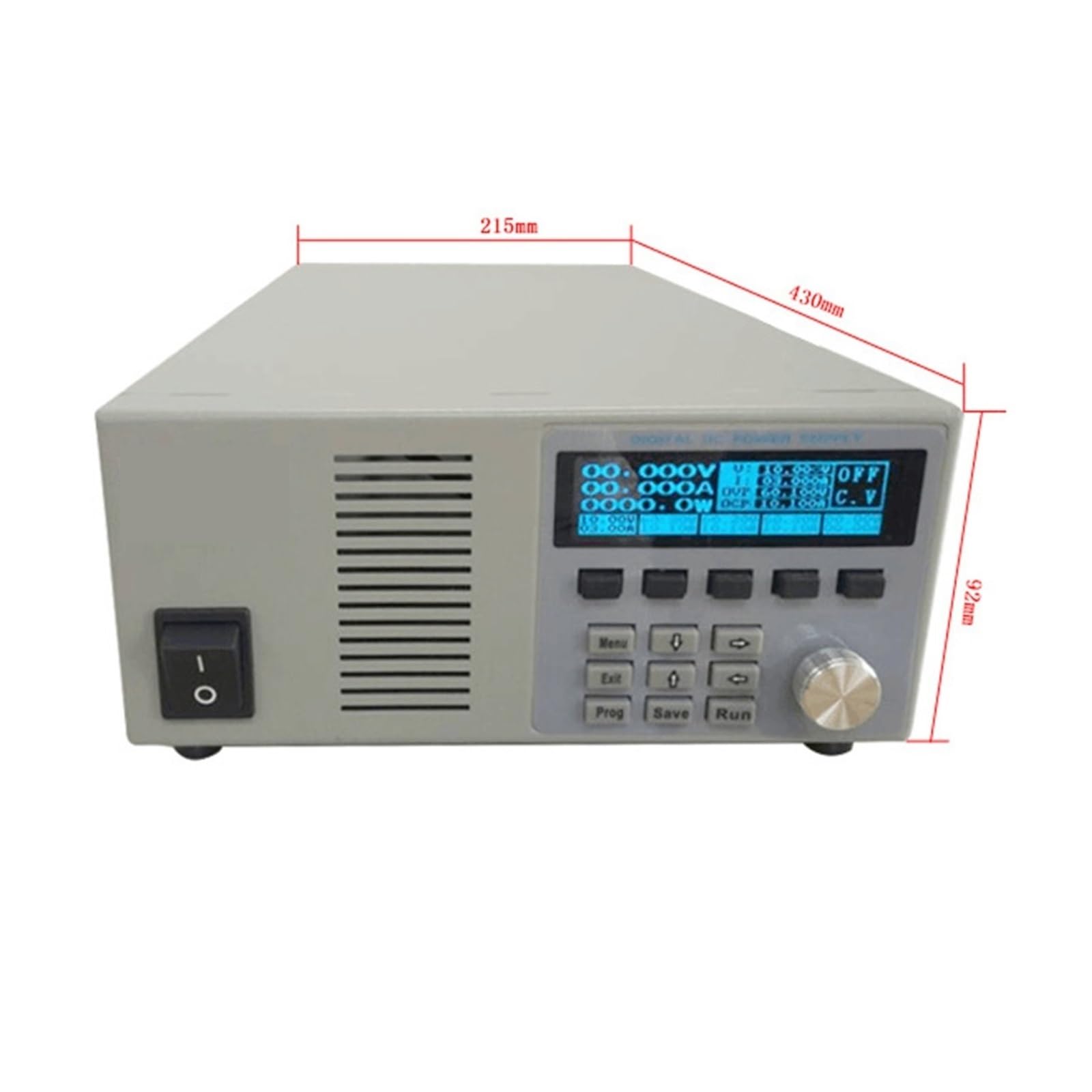 ZERVA Fuente de alimentación regulada DC 60V20A-30A Fuente de alimentación DC DC Ajustable Alta Potencia Ajustable (Size : 60V30A RS485)