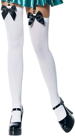 Sexy Thigh High Stockings with Satin Bow