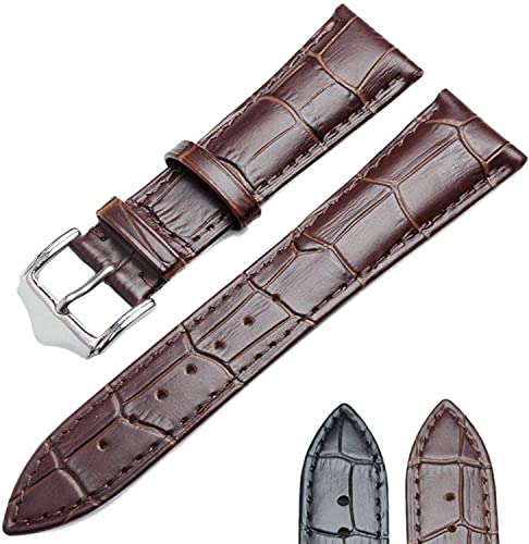 Bracelet de montre en cuir marron 20mm, l'accessoire idéal pour offrir