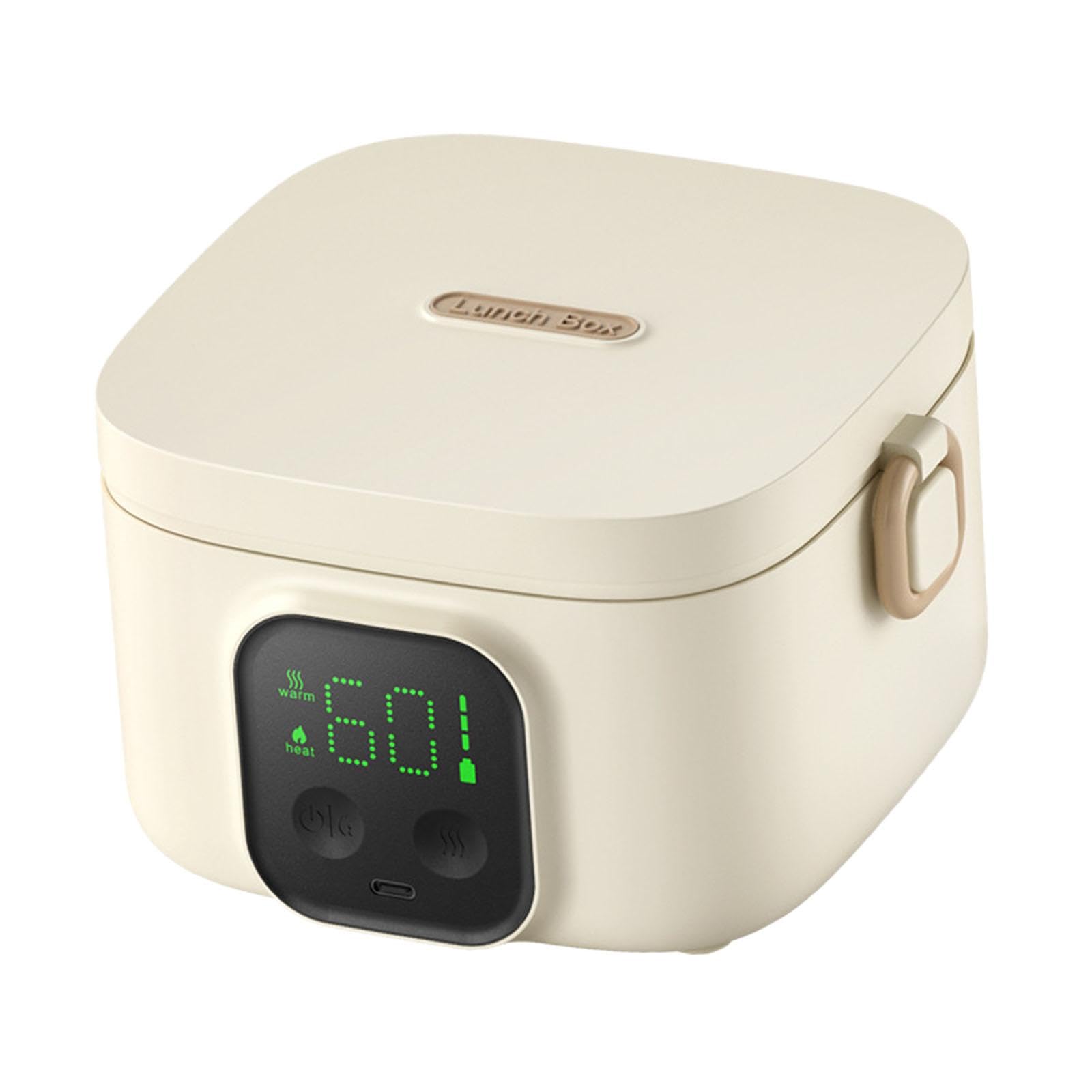 predolo Elektrische Lunchbox, tragbar, multifunktional, 500 ml, kabellos, thermostatgesteuerter Schüsselbehälter mit Warmhaltefunktion für Babynahrung, ideal