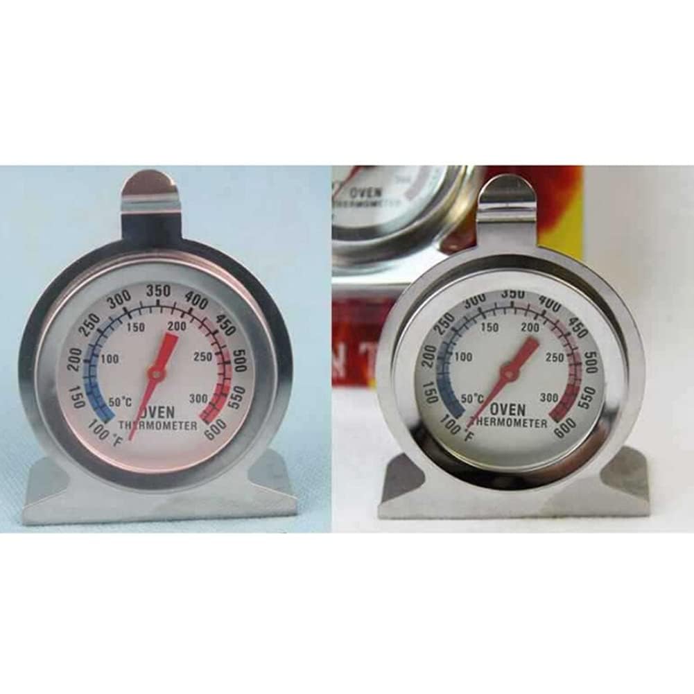 Ofenthermometer mit sofortiger Ablesung für Backofen, Grill, Koch, Smoker, großes Zifferblatt, 50-300 °C, Edelstahl für die Küche