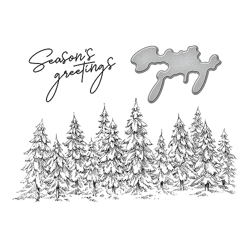 Assiette de presse Evergreens Ensemble Spellbinders pour gaufrage Noël et scrap