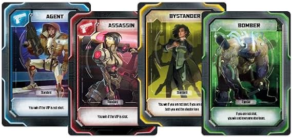 Plaid Hat Games Crossfire Deduction, Deception, and Strategy Game Set in the Specter Ops World Fast-Paced 3-Minute Gameplay for 5-10 Players, Ages 14+