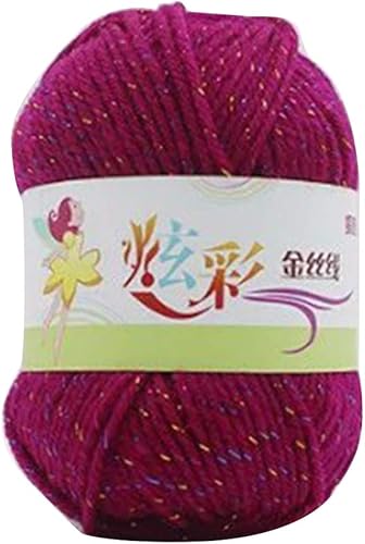 Miniatura 7 de Hilo de ganchillo de punto suave de 4 hebras Hilado de lana a mano Accesorios de costura DIY Juguete Educación Almohada Verde Ejército