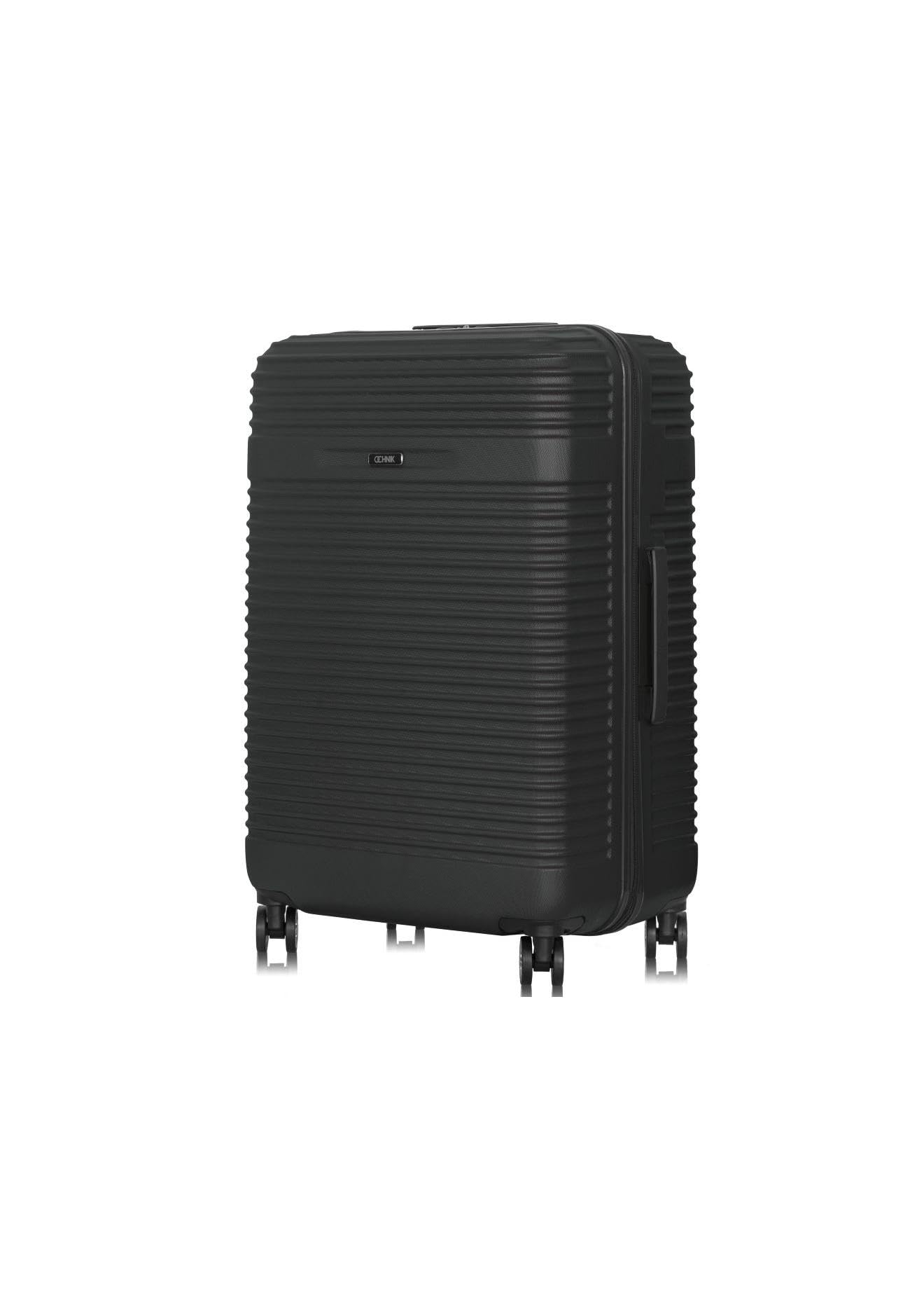 Ochnik Koffer | Hartschalenkoffer | Material: ABS | Model: WALAB-0040 | 4 Rollen | Hohe Qualität, Noir, M, Suitcase