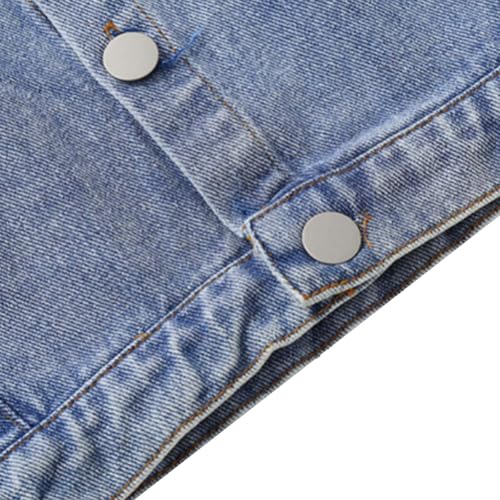 Boys Fall Fashionable Sleeveless Collar Denim Cardigan Vest Jacket Toddler Fall Jacket4