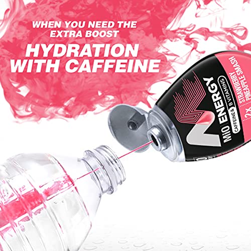 Image of MiO Energy Strawberry Pineapple Smash Naturally Flavored with other natural flavors Liquid Water Enhancer Drink Mix with Caffeine & B Vitamins with 2X More (3.24 fl. oz. Bottle) (Pack of 2)
