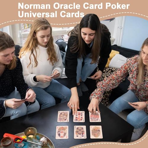 Orakelkarten Set - Künstlerisches Muster Papierspiel - 54-teilige Poker-Karten - Für Wahrsagen Lernen Frauen Männer Jugendliche Senioren Freunde Anfänger Vorhersage – Bild 4
