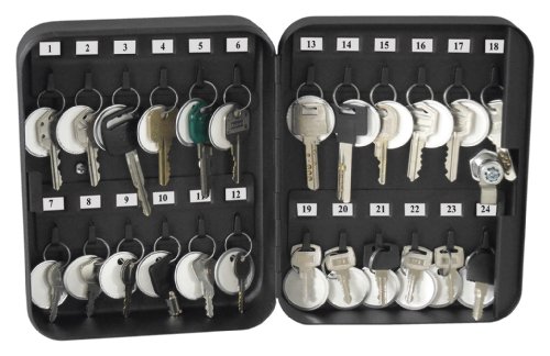 Cassette pour 24 clefs Honeywell 6105 avec cadenas de sécurité noir - 4