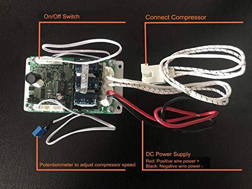 12V Compact Refrigeration Cooling Systems Air Conditioning Systems With Miniature Rotary Compressor - For Electric Vehicle Chiller Water Dispenser Freezer Electronics Cooling Module Diy (12V,1.9Cc) #TOP7