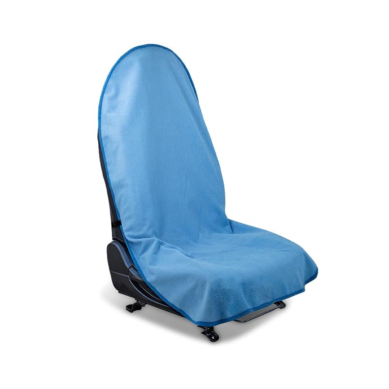Capa para Banco Dianteiro de Carro Zpana Tipo Toalha, Impermeável, Antiderrapante, Azul-claro