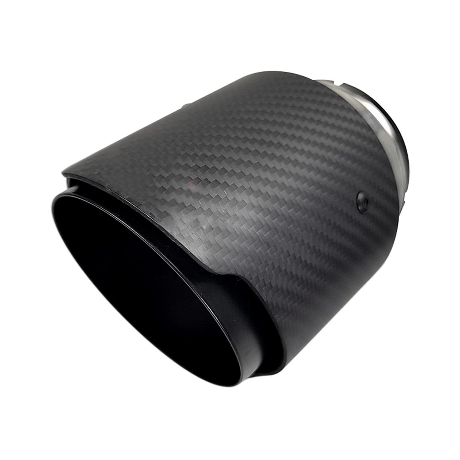 Embout D'échappement Fibre Carbone Pour Mazda CX-5, CX-4, CX-3, Axela, ATENZA - Entrée 77 Mm, Sortie 101 Mm - Noir