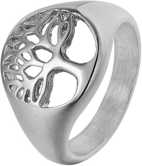 Anello albero della vita in oro giallo