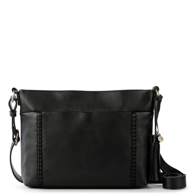 The Sak Melrose Gen Crossbody in Leather, Adjustable Crossbody Strap, Black2