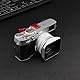 Haoge THB-X2R Metall Blitzschuh Daumen Griff Daumengriff Handgriff für Fujifilm X100VI Fuji FinePix X100V Kamera Rot