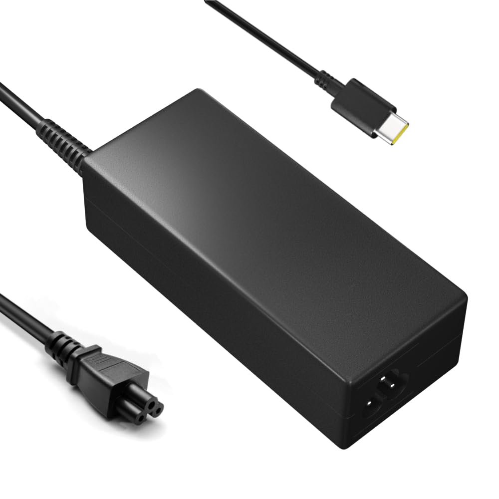 SLRIOYS 65W USB C Charger Compatible with Lenovo Thinkpad/Ideapad/Yoga/ThinkBook/Chromebook Laptop Replacement Universal Fast Power Supply Adapter
