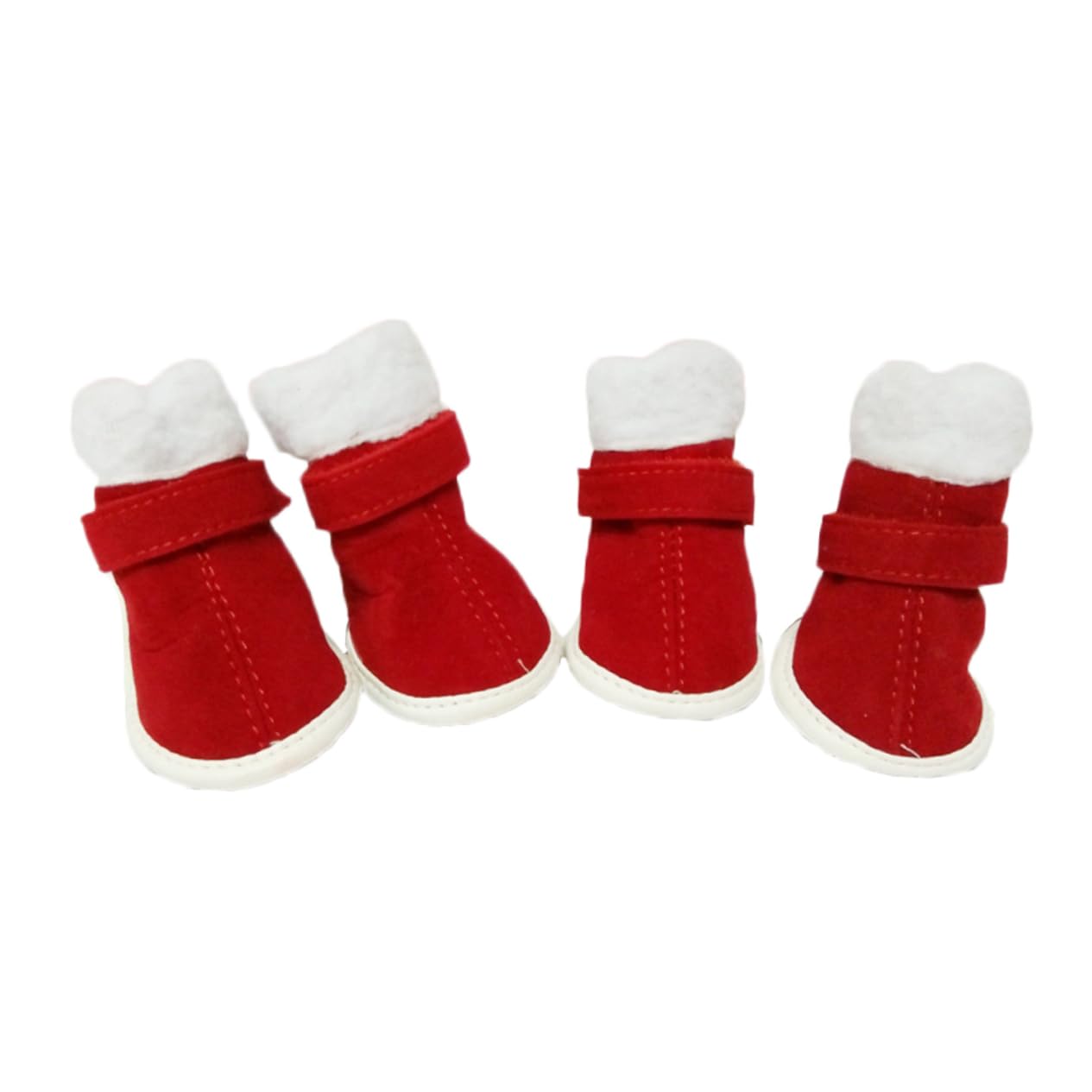 Mipcase 12 Pz Stivaletti Antivento Scarpe Natalizie per Cani Stivaletti Invernali Stivali Scarpe Antiscivolo Scarpe Invernali A Prova di Prodotti per Animali Scarpa Cane Domestico