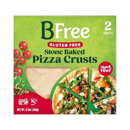 BFree Foods - Masa de pizza sin gluten, corteza de pizza Keto Pizza - Incluye 2 bases de pizza, 12.6 oz [1 paquete]