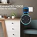 Outlet Wall Mount Holder Stand Hanger for Dot 2rd Generation,A Space-Saving Solution with Cord Management for Smart Home Speakers, Without Messy Wires,Place on Kitchen, Bedroom & Bathroom （Black)