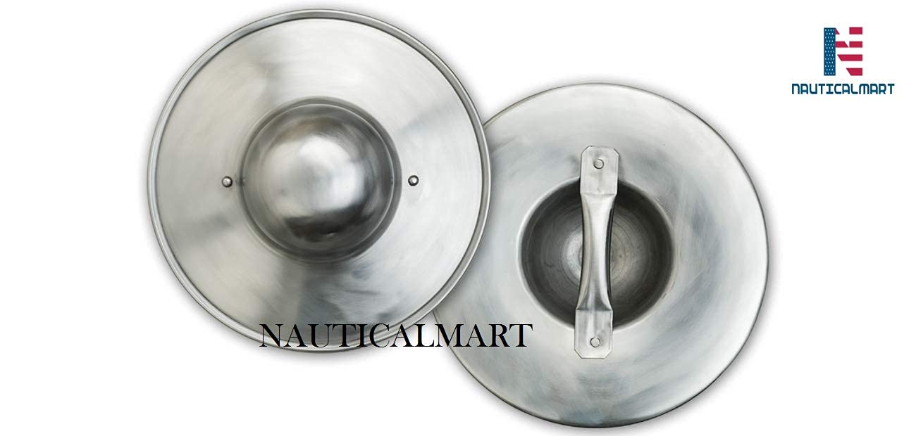 NauticalMart Medieval Plain Buckler Shield with Handle