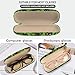 Cabreche Glasses Case Hard Shell Eyeglass Portable Glasses Eyeglasses Holder Box with Cleaning Cloth Women Girls Men Cute-Black Cat