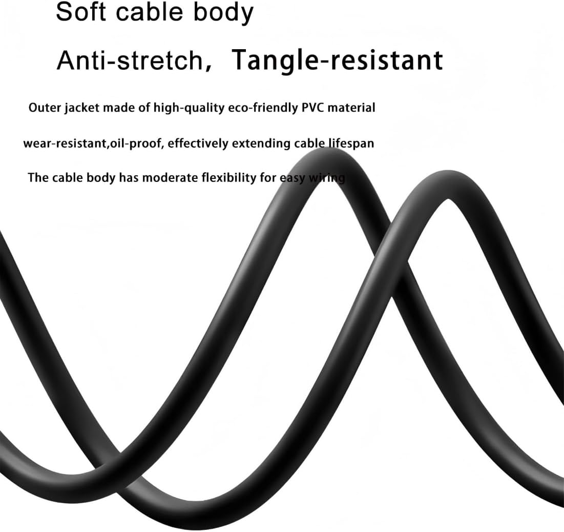 16.4Ft M12 12Pin Connector Cable A Code Straight Male to Female Plug Socket Aviation Sensor Electrical PVC Cable IP67 Rated 30V/1.5A Unshielded for Industrial and Aviation AWG26 (5M PVC)
