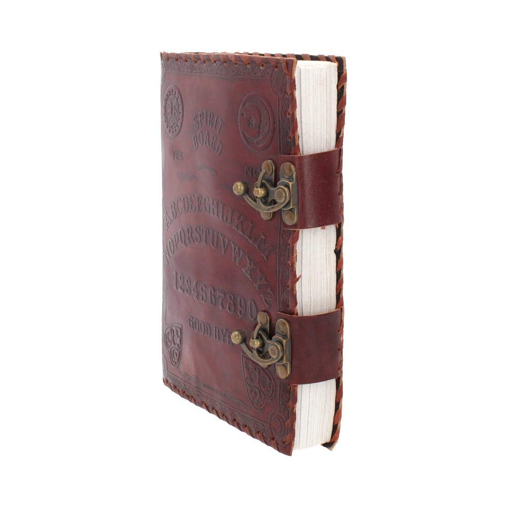 Nemesis Now Spirit Board Journal en cuir avec verrou Marron 28 cm