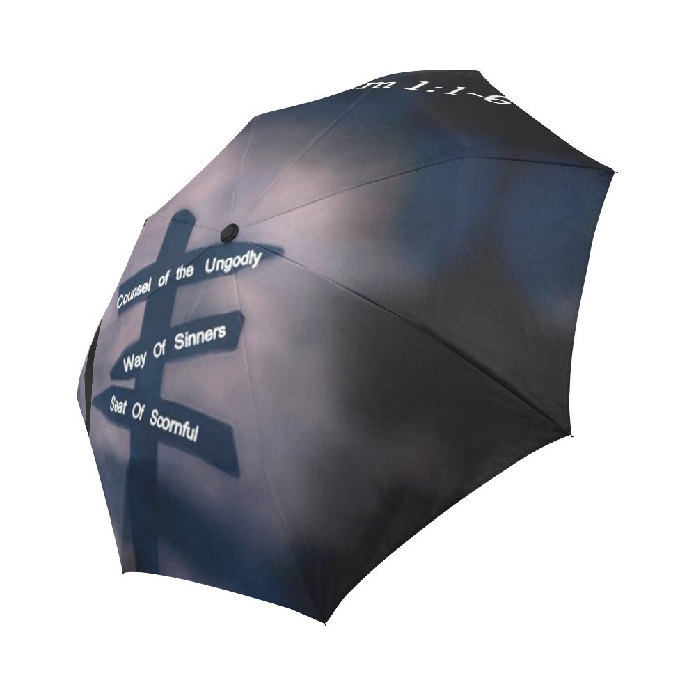Christian Bible Verse Automatic Foldable Umbrella