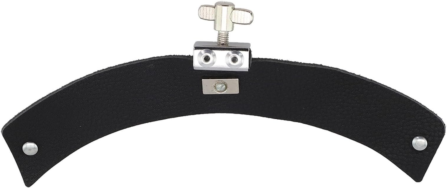 Customizable Leather Drum Stoppers Improve Your For Jazz Performance with Effective Sound Dampening Tools (Black Large)