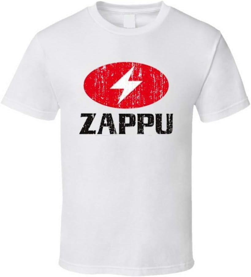 ASDFGB Zappu Fishing Lover Products Worn Look T Shirt White