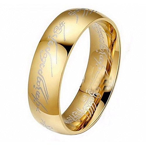 Bague Seigneur des Anneaux Dorée Bijou Homme Cover