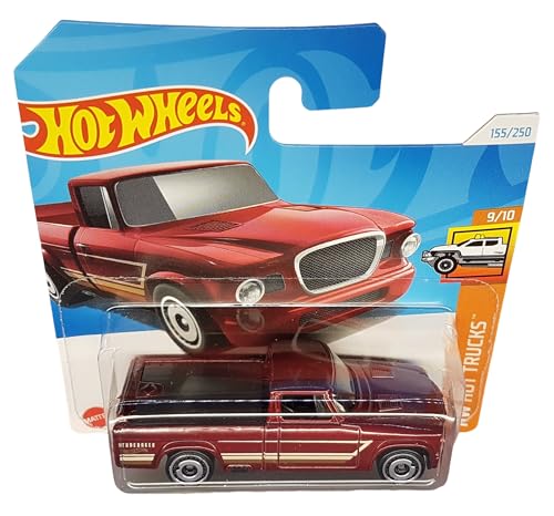 Hot Wheels 63 Studebaker Champ Rojo 1:64 Die-Cast miniatura 2