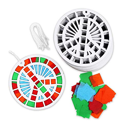 kipp brothers 24 pack diy suncatcher paper crafts peace sign