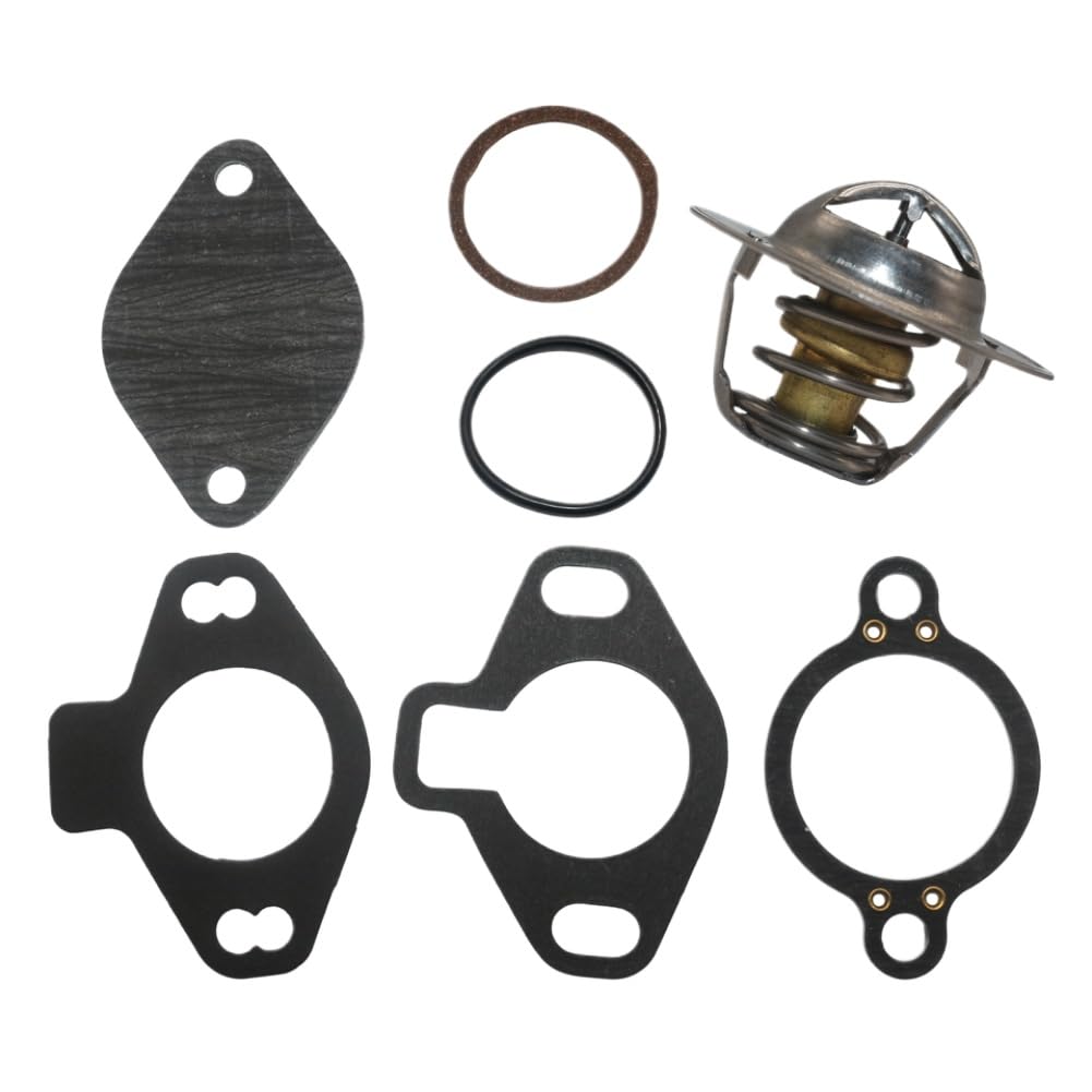 Thermostat Kit 140°F 60°C Compatible With Mercruiser Sterndrive 807252Q4 807252T4 807252T7 Replacement For Sierra 18-3668 3668D GLM 13390