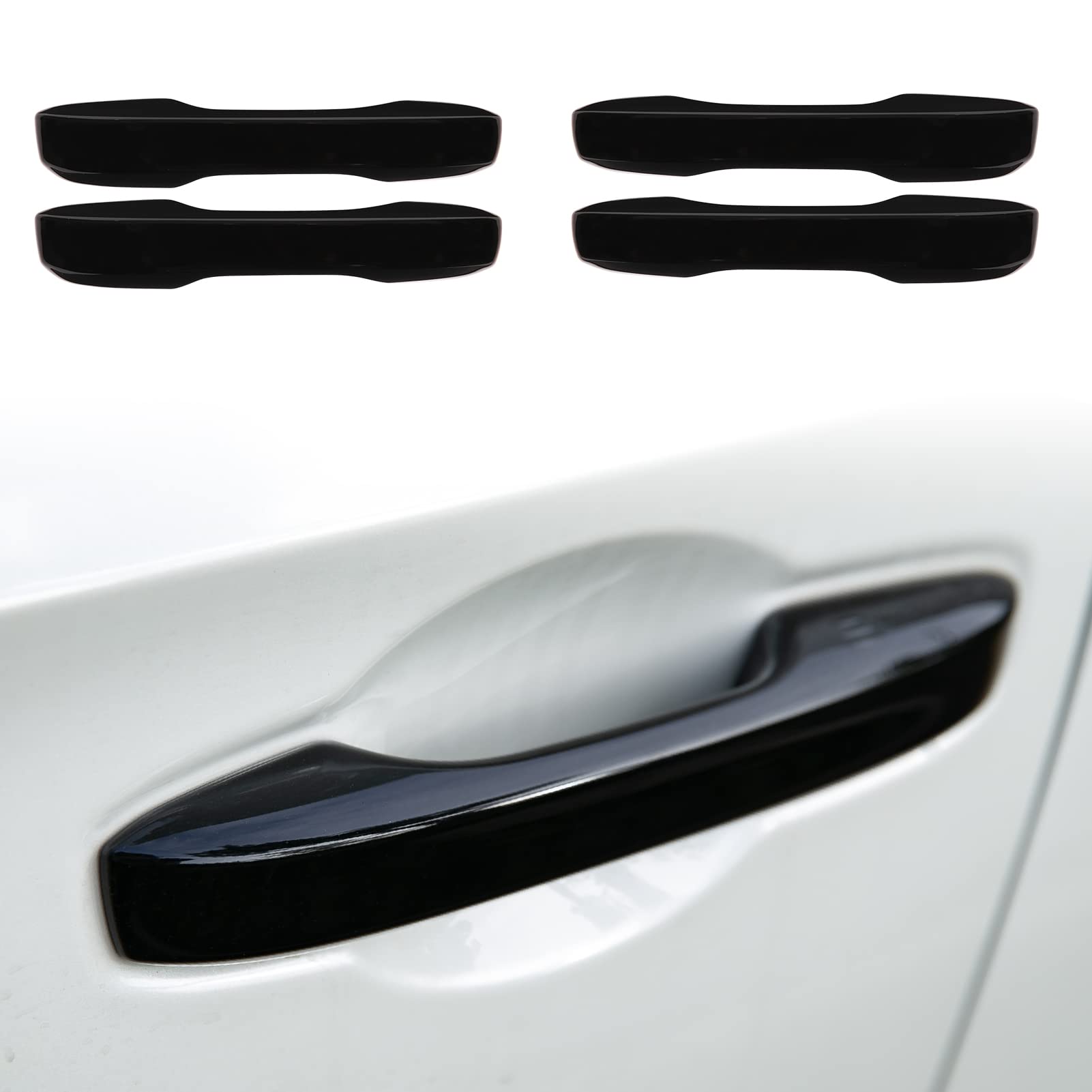 Photo 1 of Spotrim for 11th Gen Civic Accessories No Tape Exterior Door Handle Cover Auto Accessories Compatible with Honda Civic 2022-2026, Accord/CR-V/HR-V 2023-2026 (Gloss-Black)