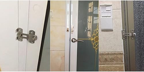 Miniatura 5 de Wolfride 6pcs Flip Door Latch Lock Cerradura de acero inoxidable Flip Bar Pestillo para puerta de puerta