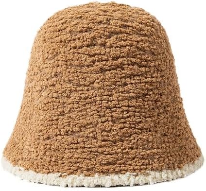 Plush Basin hat Women's Autumn and Winter Versatile Fashion Knitted Bucket hat