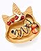Bamboo Baby Plate with Suction - Kids and Toddler Suction Cup Plate for Babies, Non-toxic All-Natural Bamboo Baby Food Plate Stays Cool to the Touch for Baby-Led Weaning (Unicorn)