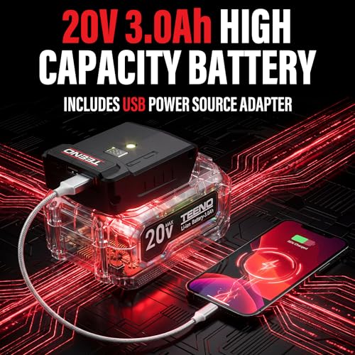 TEENO 20V 6-in-1 Interchangeable Tool Set