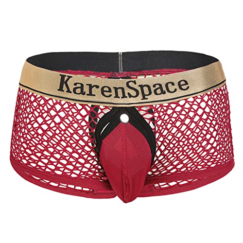 Mens Underwear Briefs Bikini Sexy Lingerie Nightclub Panties with Snap Button