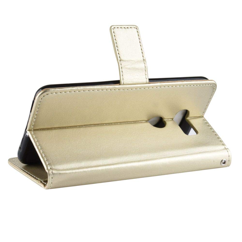 MoltoPiù - Custodia Portafoglio LG V30 In Pelle PU Con Supporto Integrato, Cover Magnetica Con Slot Per Carte, Design Retrò - Protezione Antiurto
