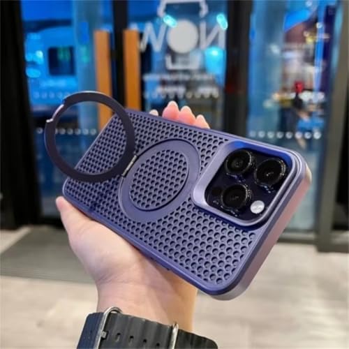 Coque de dissipation de chaleur iPhone 14 anti-surchauffe violette magnétique