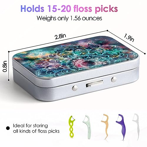 Image of Dental Floss Portable Case, Easy to Store Floss Picks of Various Sizes, Portable Dental Floss Dispenser is Perfect for Travelling, Hotels, Dinners, Appointments.Mandara