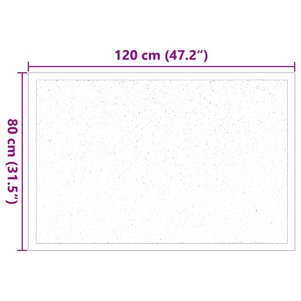SYDE Felpudo Beige 60 x 40 x 1.2 cm Tela de Peluche