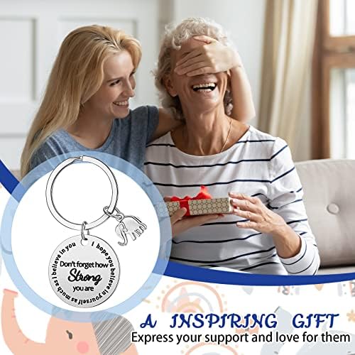 Sinmoe Elephant Keyring for Women Inspirational Quote Key Ring Friendship Keychain Cute Christmas Birthday Graduation Gifts for He or Her