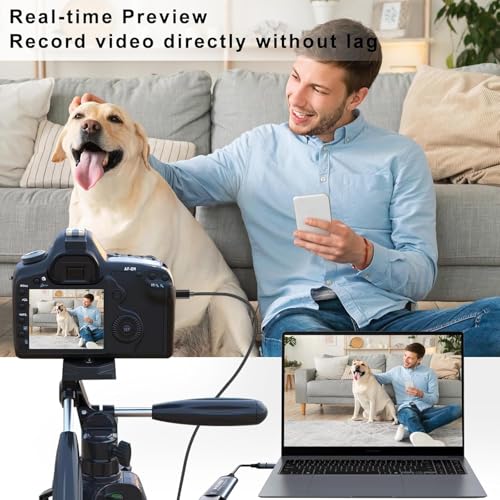 Image of MICROWARE 4K 30FPS HDMI Video Capture Card,Video Recording Card HDMI USB 3.0 with Type-C for Gaming Live Streaming TV Recorder, for Windows Android Mac OS System VLC,OBS,Amcap,P5,Switch,Xbox