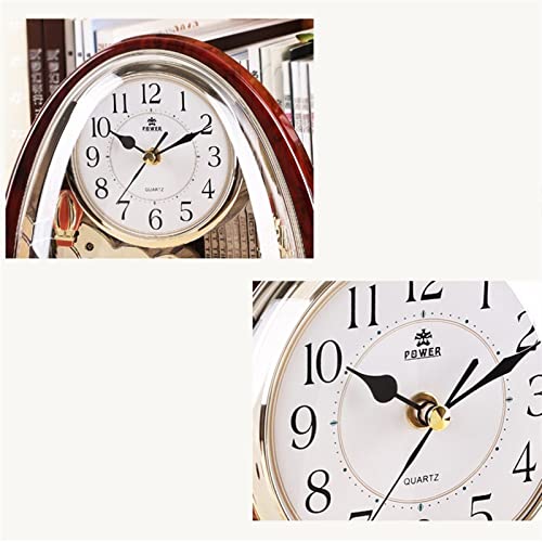 Reloj hora de música y péndulo giratorio decoración hogar salón mesa 6